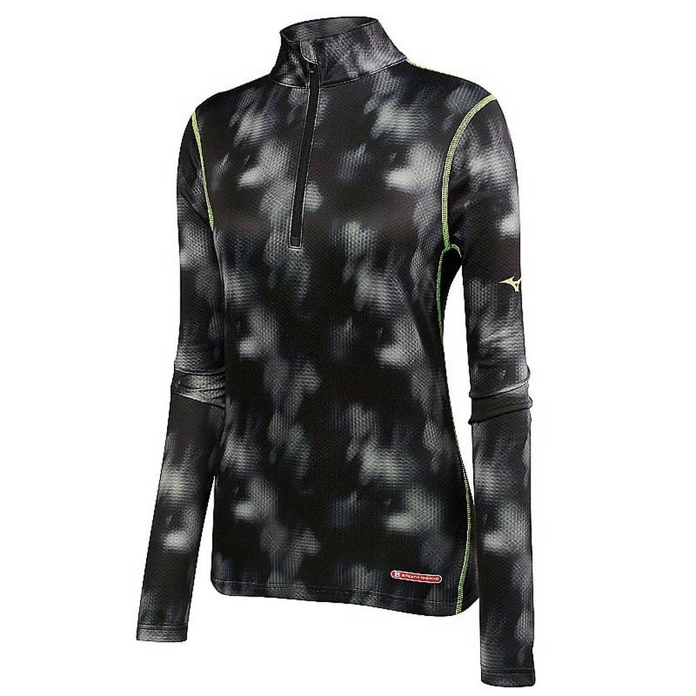 Mizuno Women's Breath Thermo Base Layer Half Zip Tops Black (421600-UNK)